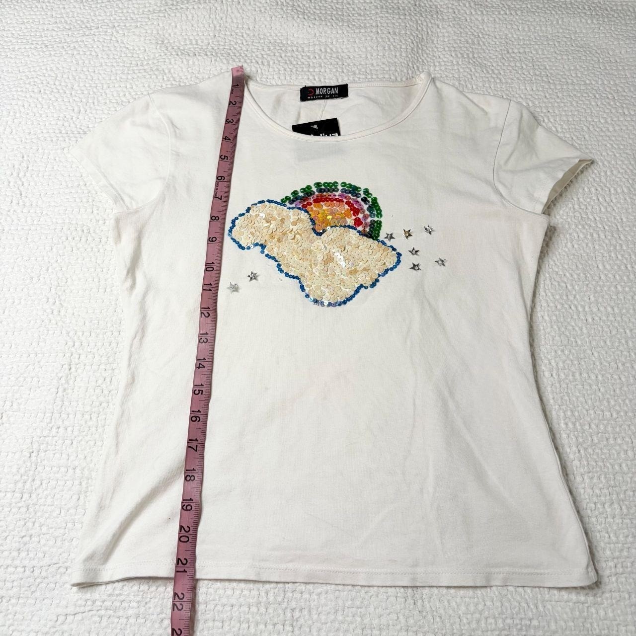 Morgan de Toi sequin rainbow baby tee