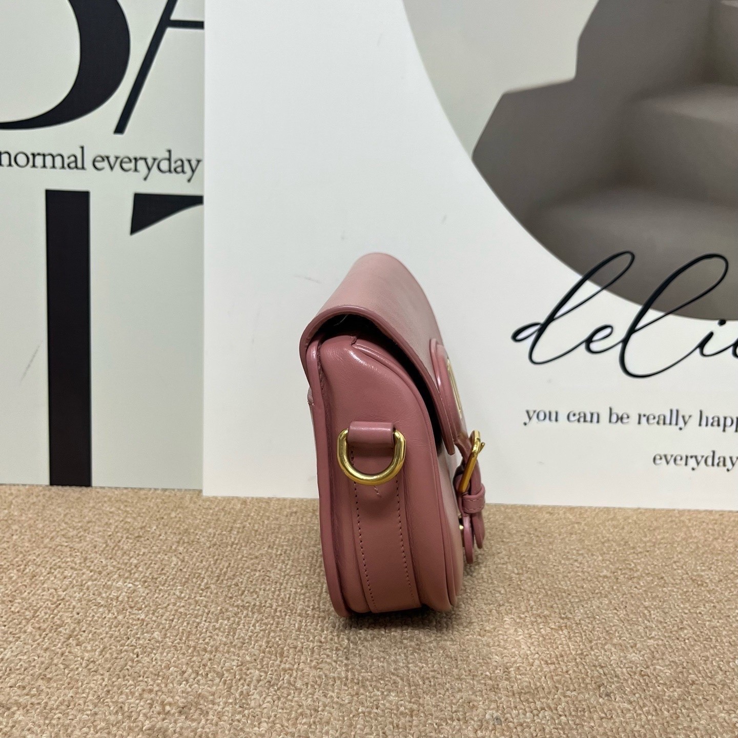 Dior Pre-Owned Authentic Saddle Bag Pink 17*13*4.5 Free Tracked Shipping