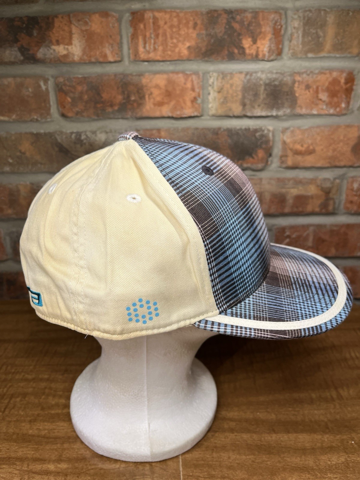 Puma Golf Cobra Embroidered Logo Plaid Large Size Flexfit Casual Hat