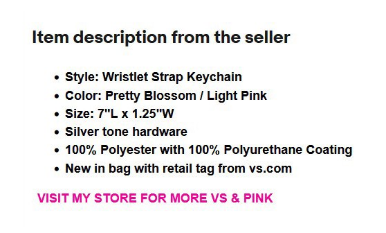 Victoria’s Secret VS Bling Rhinestone Wristlet Strap Keychain Pink Leopard