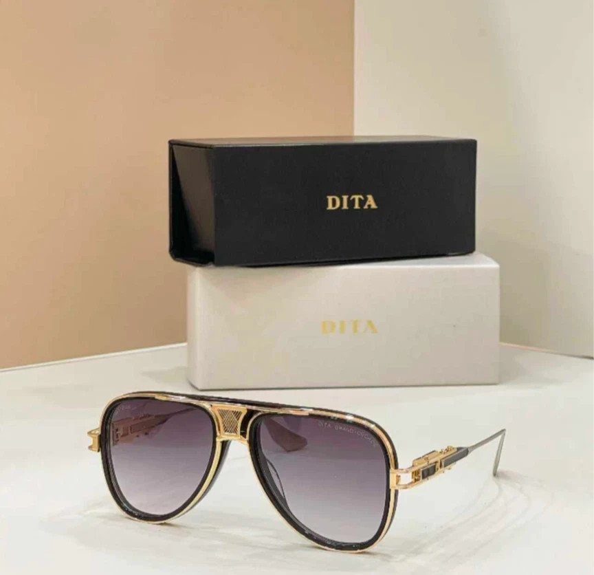 DITA GRAND-DECADE DTS460 Sunglasses Gold/Purple 56-18-137mm With Case New