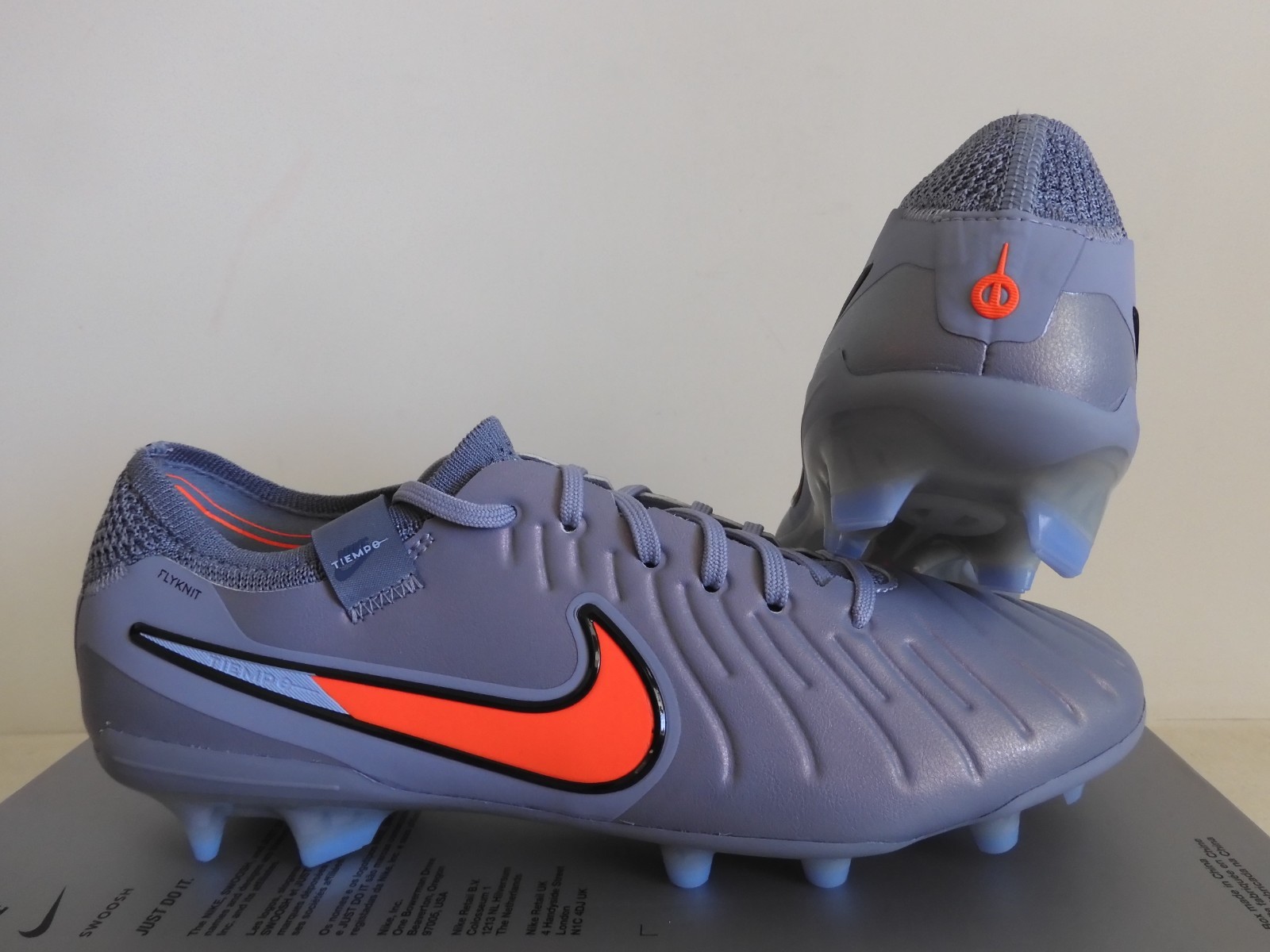 Nike Tiempo Legend 10 Elite Fg Blue Eclipse-Black Mens Sz 7.5 [DV4328-402]