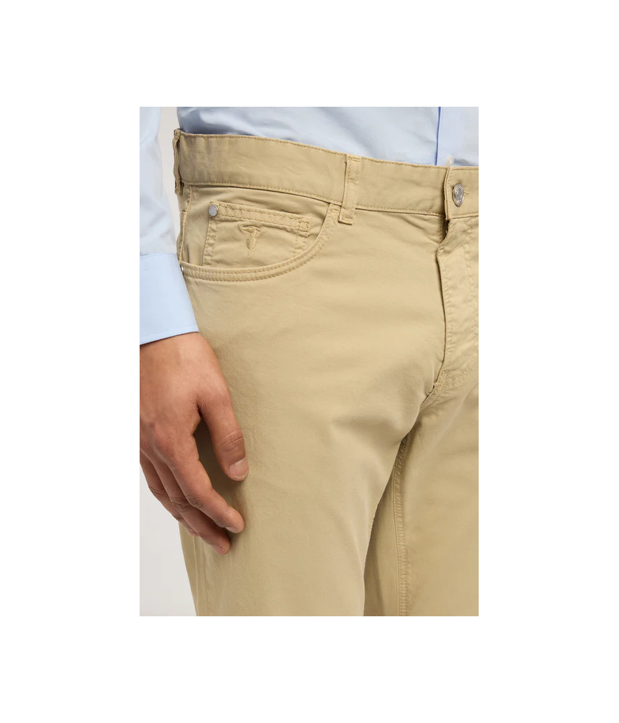 TRUSSARDI Cotton 5-Pocket Pants – Beige, Blue (Set of 2) – Size 32/48-38/54