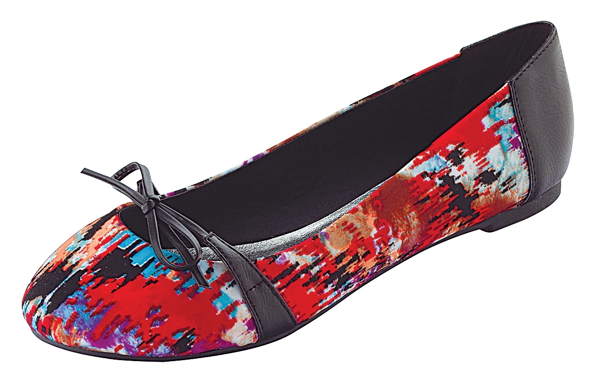 Very comfortable Multi Colored Flats. Red Circle Jack