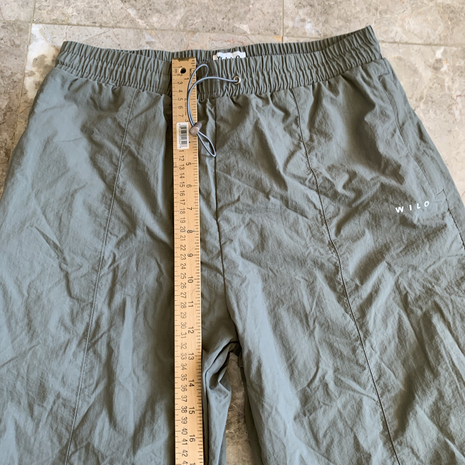 Wilo The Label Anthropologie Women’s Parachute Pants Joggers 90’s Green Large L