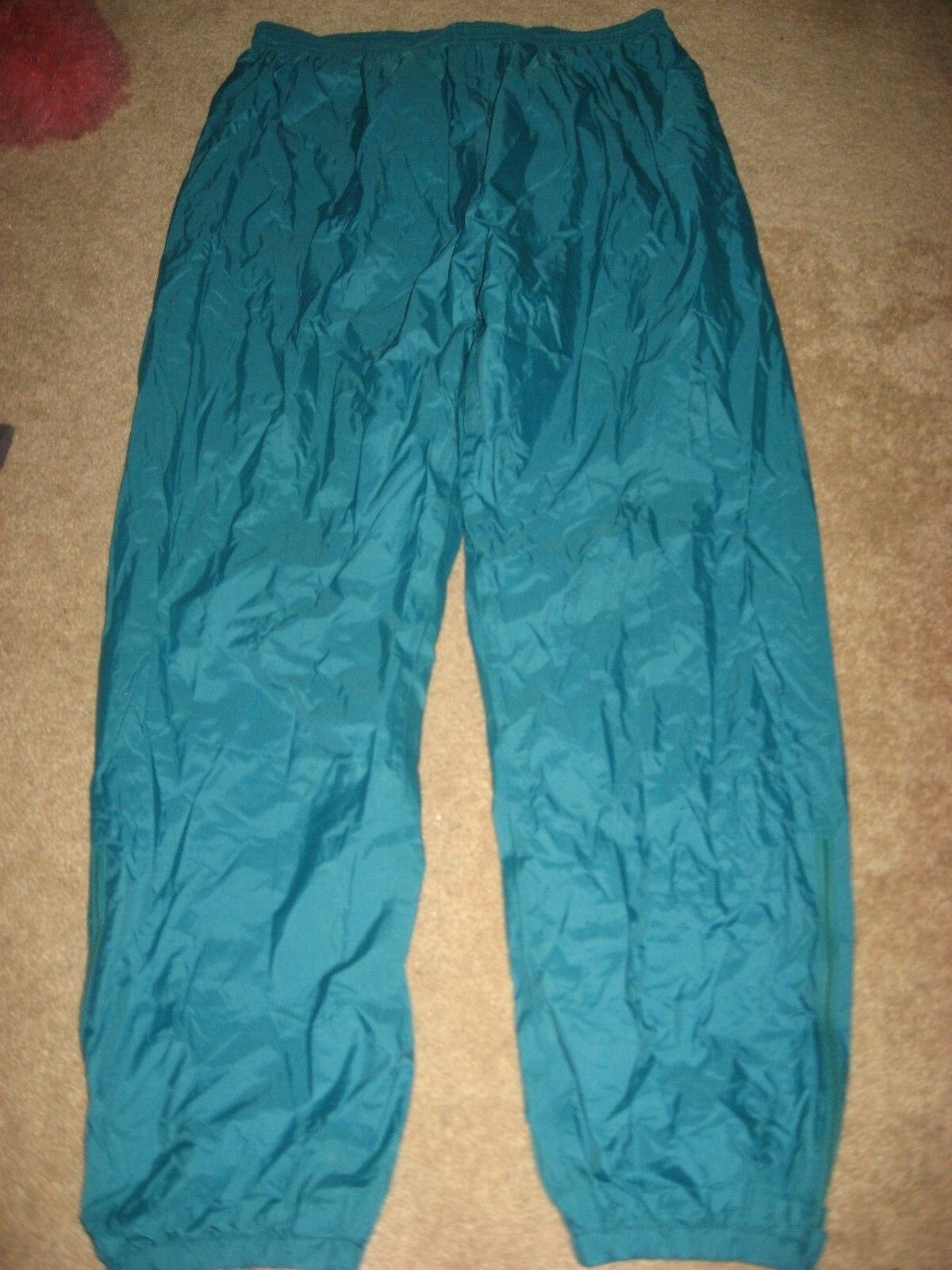Mens Blue Green Teal L L BEAN Elastic Waist Athletic Pants XL