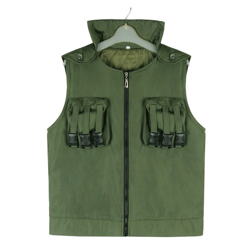 Naruto Hatake Kakashi Anime Cosplay Costume Outfit Vest Tops Pants Set Halloween