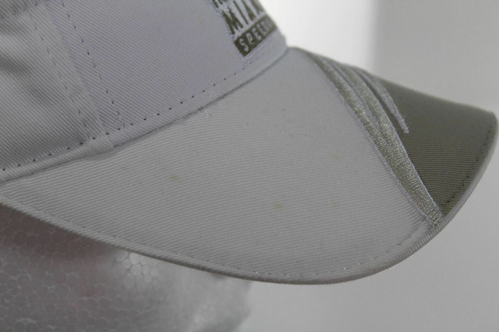 Homestead Miami Speedway 1 Sz White Visor Cap ISC Motor Sports NASCAR Racing Hat