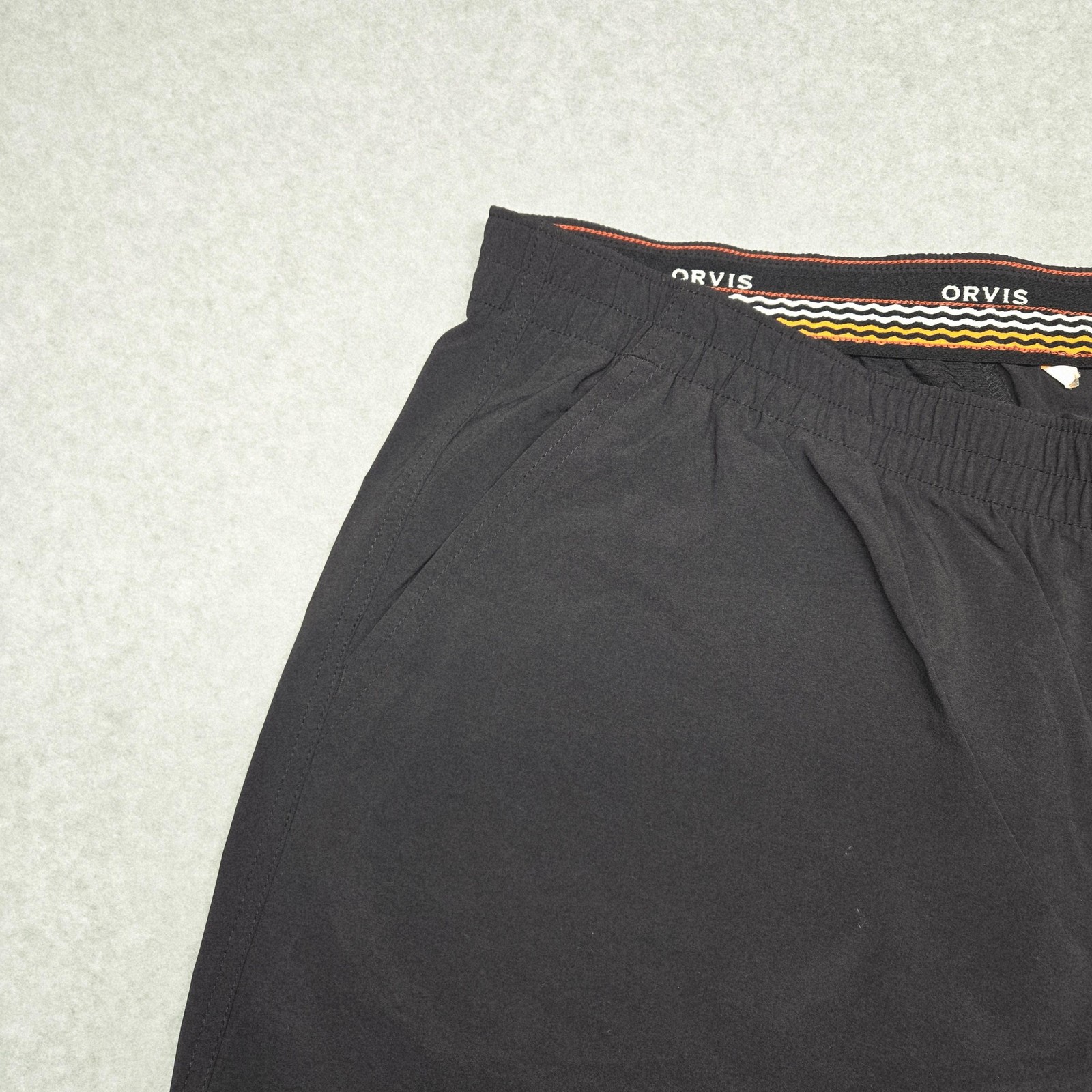 Orvis Jogger Pants Womens 20 Black Elastic Waist Tapered Hiking Fishing Pockets