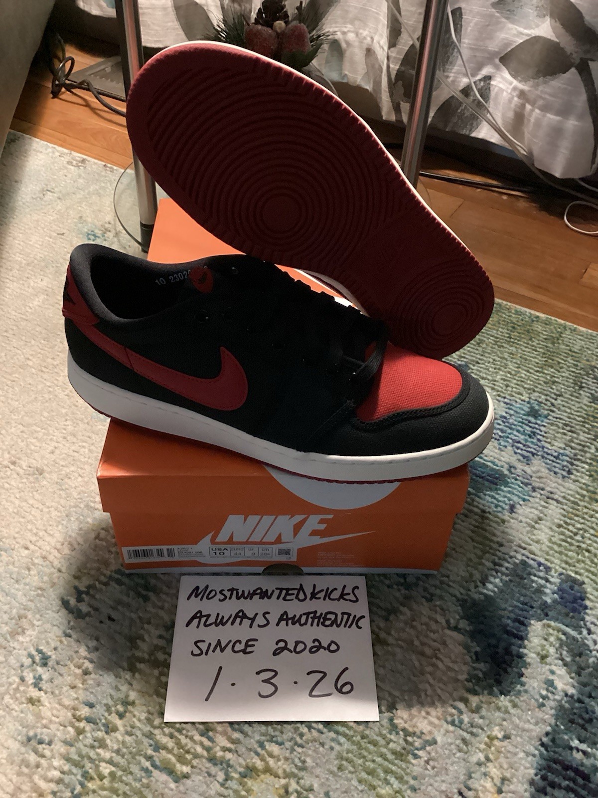 DS 2023 Nike Air Jordan Retro 1 Low AJKO Bred Men’s Sz 10
