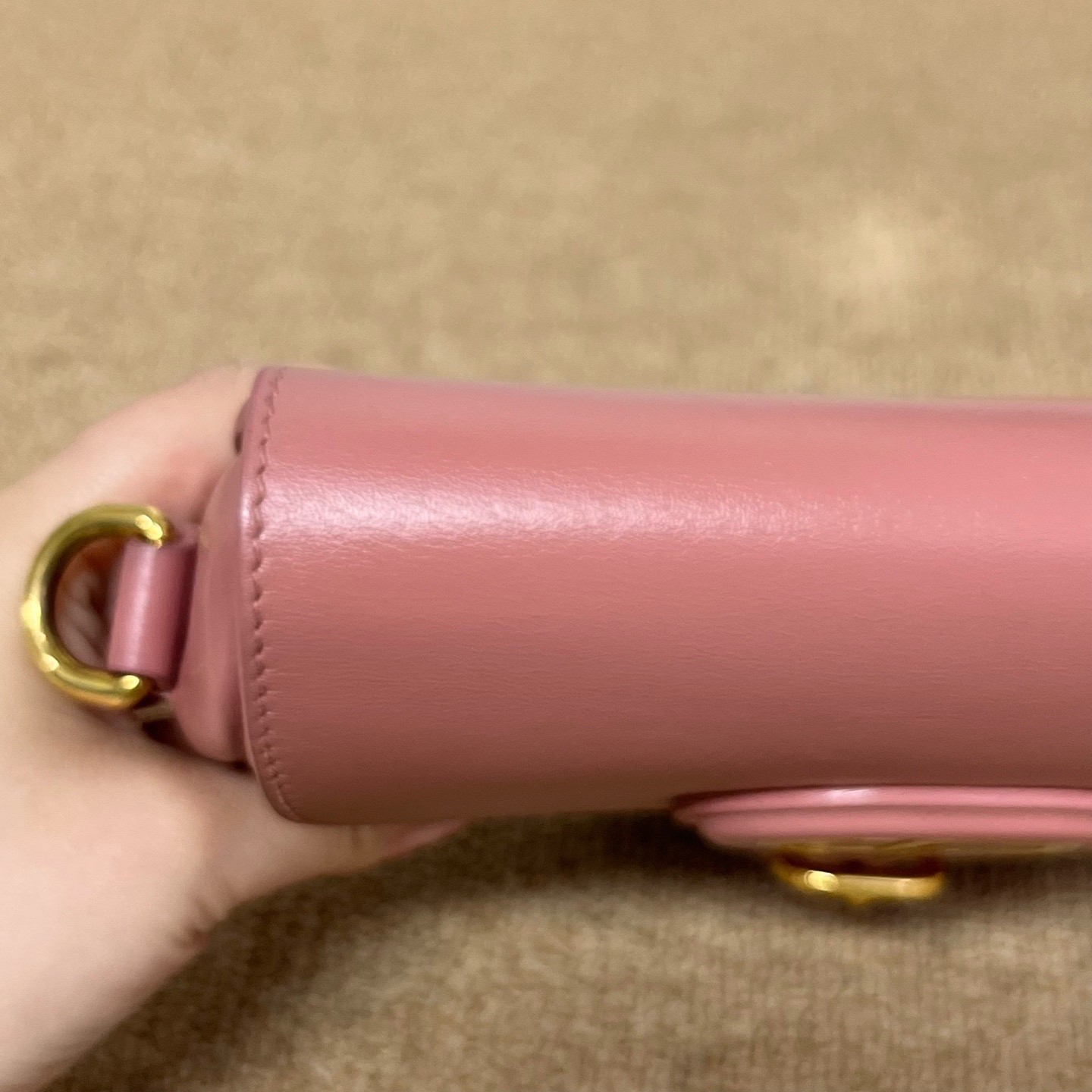 Dior Pre-Owned Authentic Saddle Bag Pink 17*13*4.5 Free Tracked Shipping
