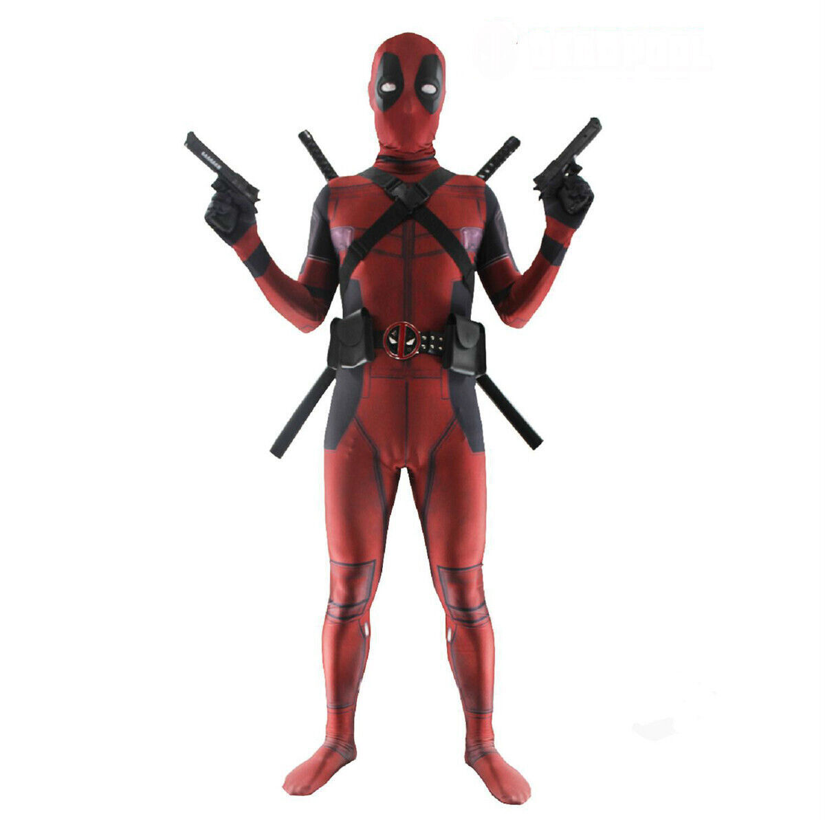 Deadpool Cosplay Costume Adult Kid Jumpsuit Halloween Marvel Zentai Bodysuits