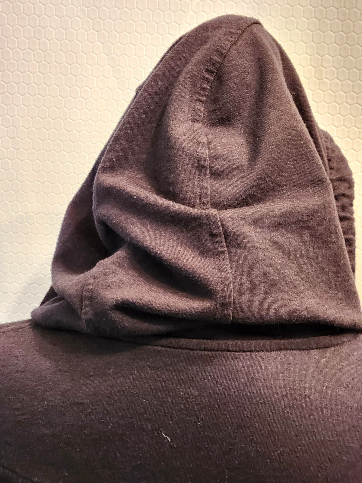 Womans Mode de Vie Long Charcoal Hooded Sweatshirt 2 Way Zip Up sz 8 Thumb Holes