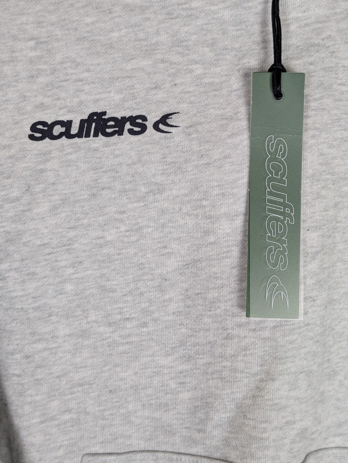 Scuffers Hoodie Size XS Oversized Sign With Love Sweater Streetwear Grey BNWT