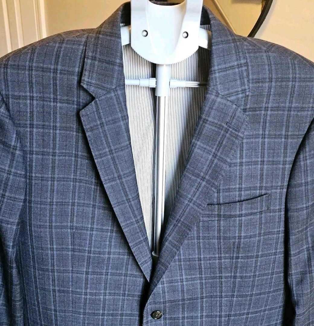Todd Snyder Mayfair Fit Sport Coat Mens 44R Blue Windowpane Wool Blazer Canada