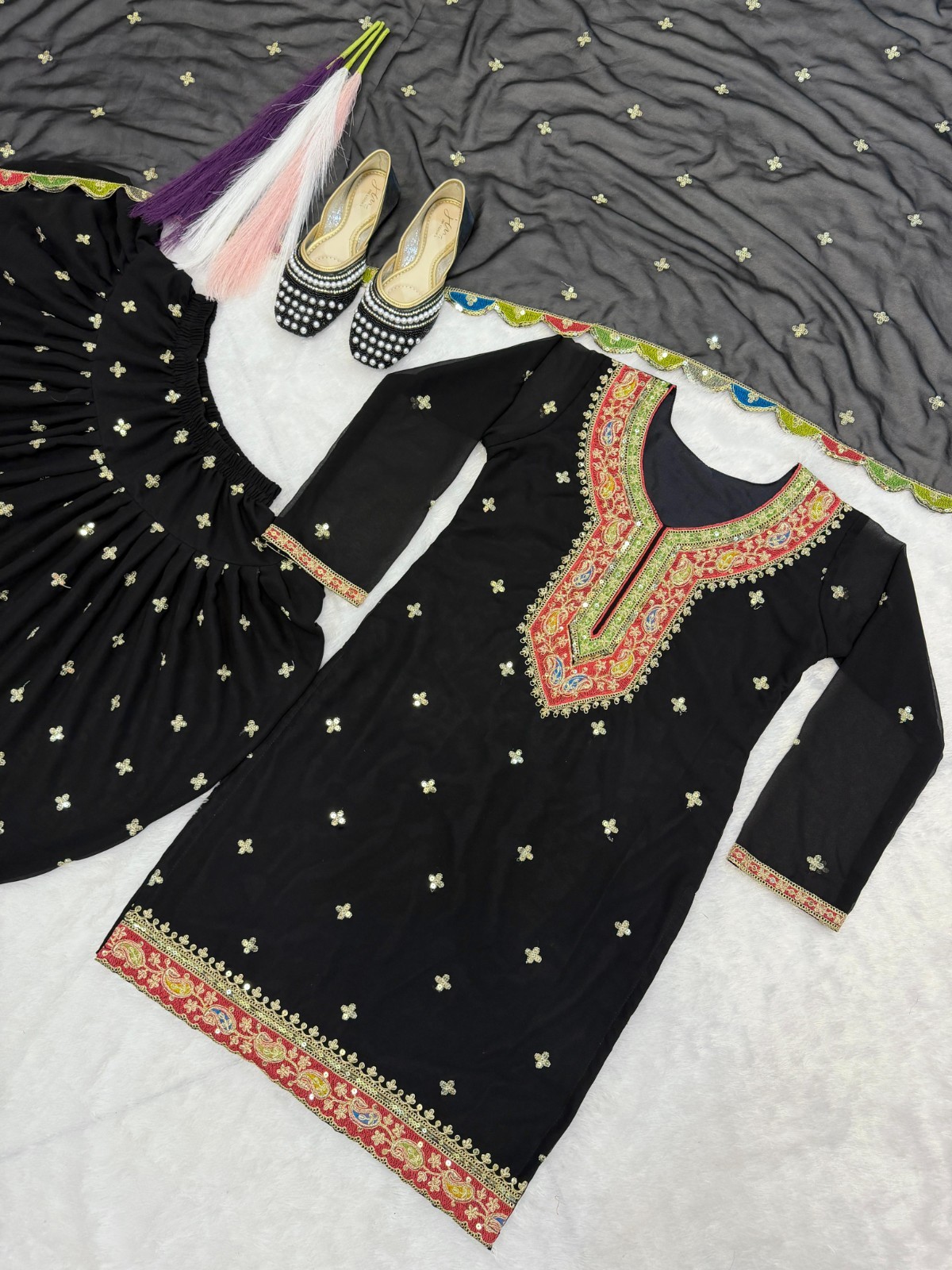 Pakistani Eid Dress Salwar Kameez Ready made Suits Indian Wedding Party 3 Piece