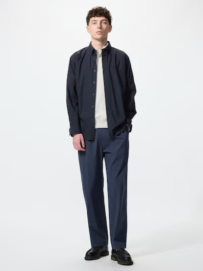 UNIQLO Stretch Easy Ankle Pants / Seersucker XS-4XL Unisex 484784 from Japan NWT