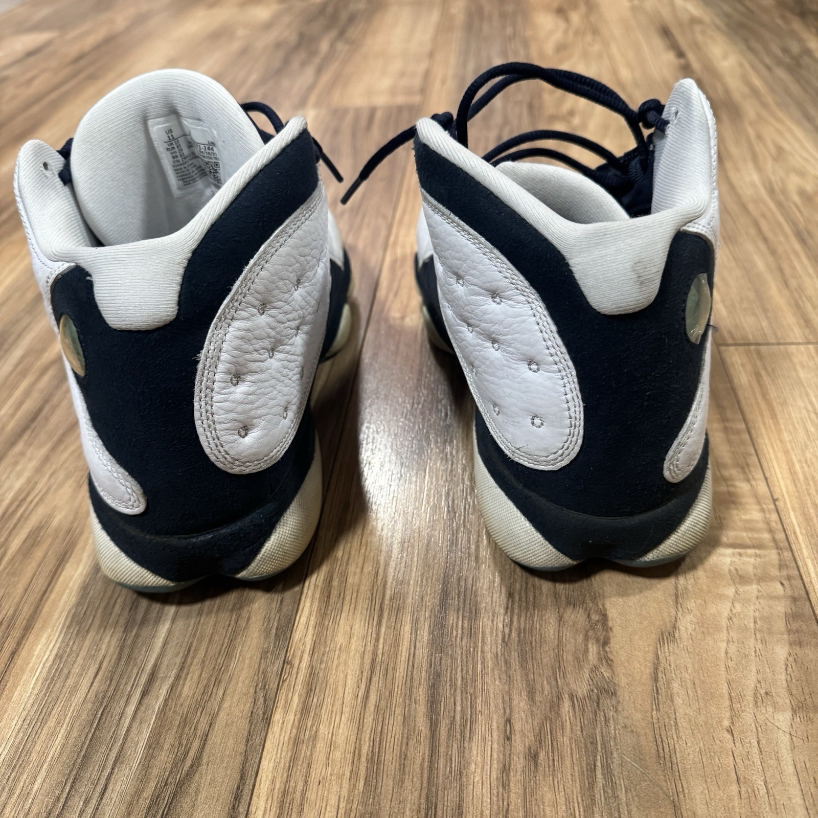 Air Jordan 13 Obsidian Retro Powder Blue & White Sneakers Size 11 414571-144