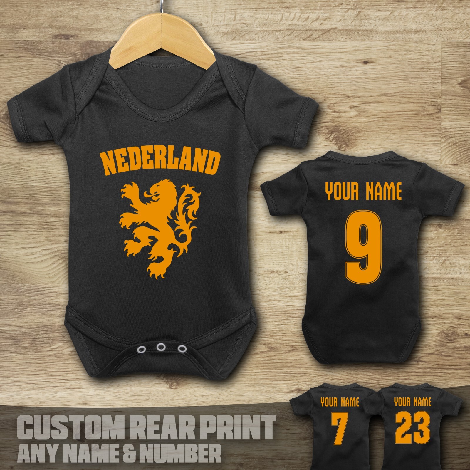 Holland – Nederland – Football – Baby Vest Suit Grow
