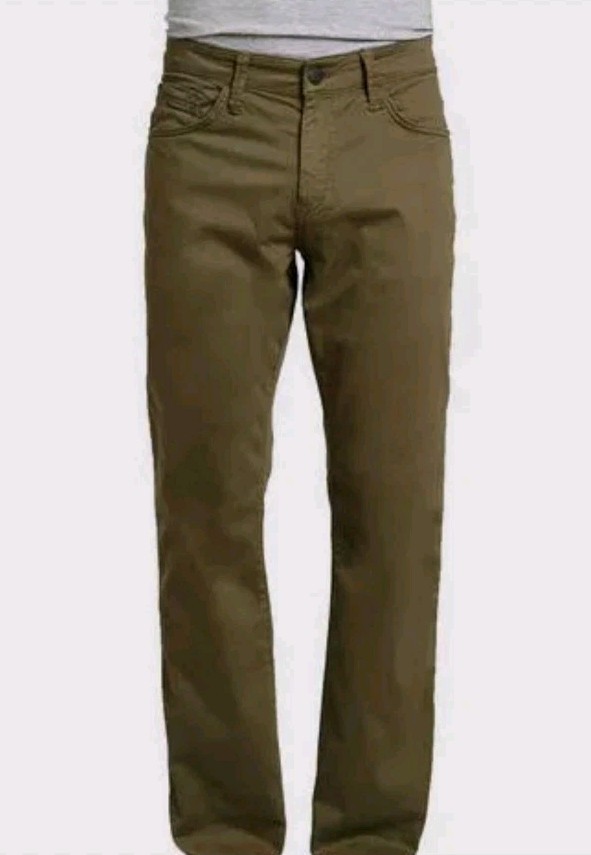 Mavi Mens Zach Relaxed Straight leg Morel Sateen Twill NWT Sz 42X36 $49