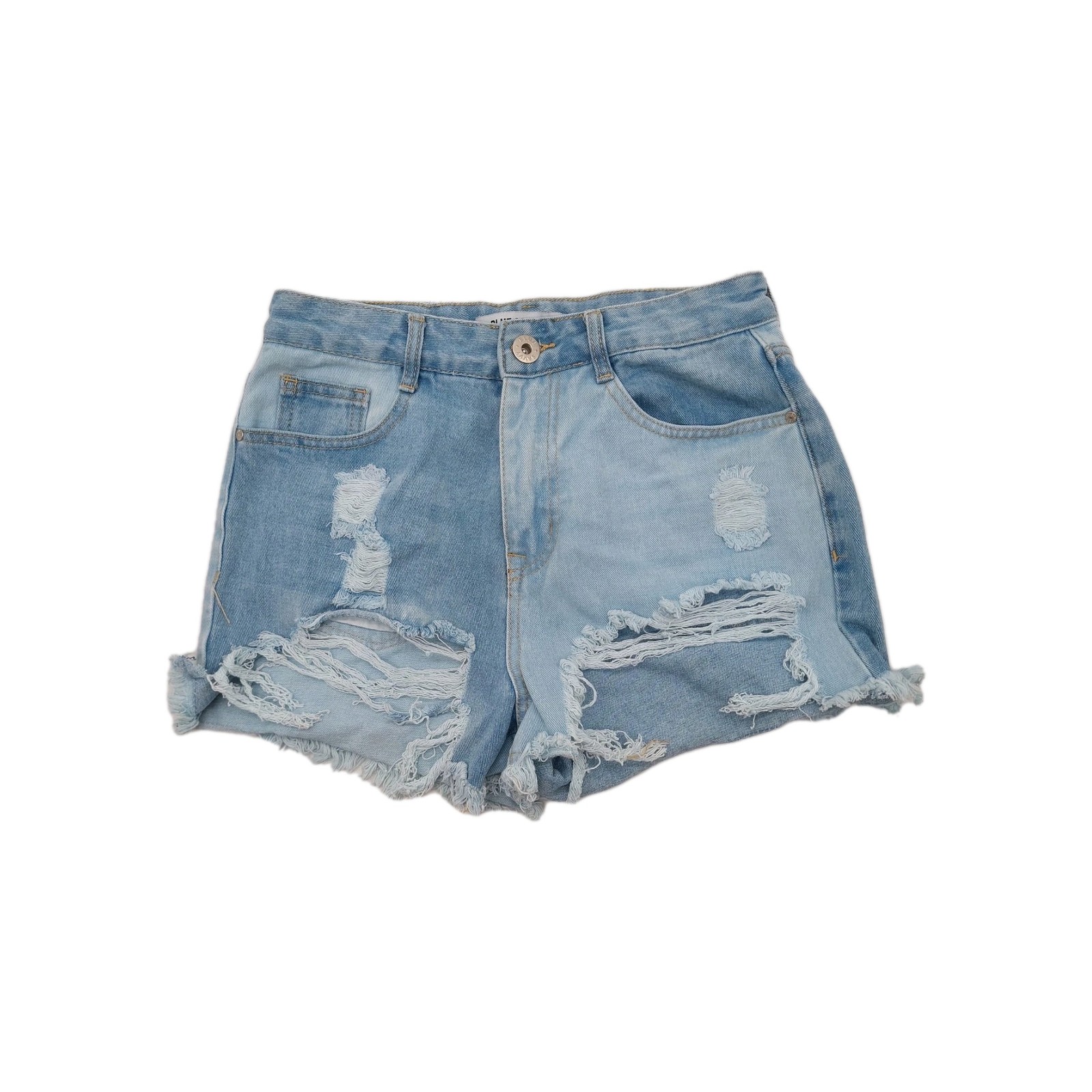 Blue Savvy Jean Shorts Womens Juniors Size 3 / 26 Distressed