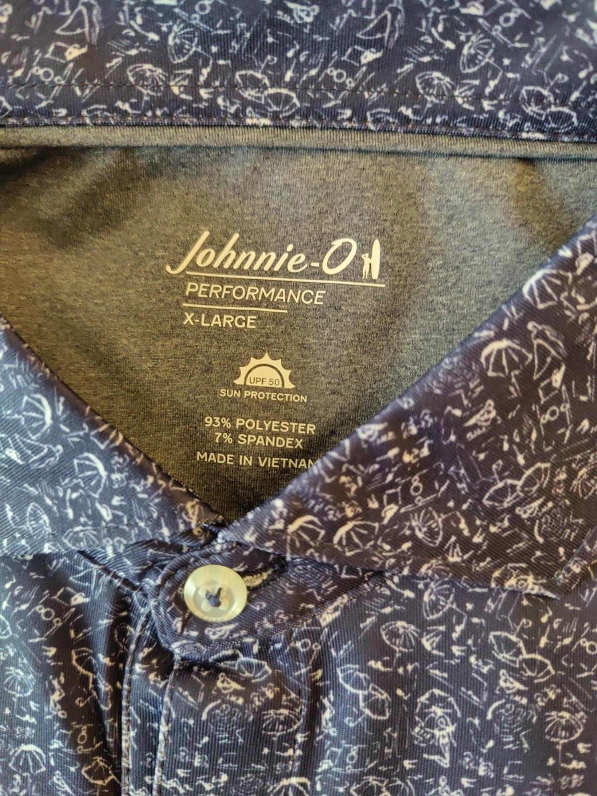 NWT XLARGE Johnnie-O Boggings Performance Polo MSRP $98