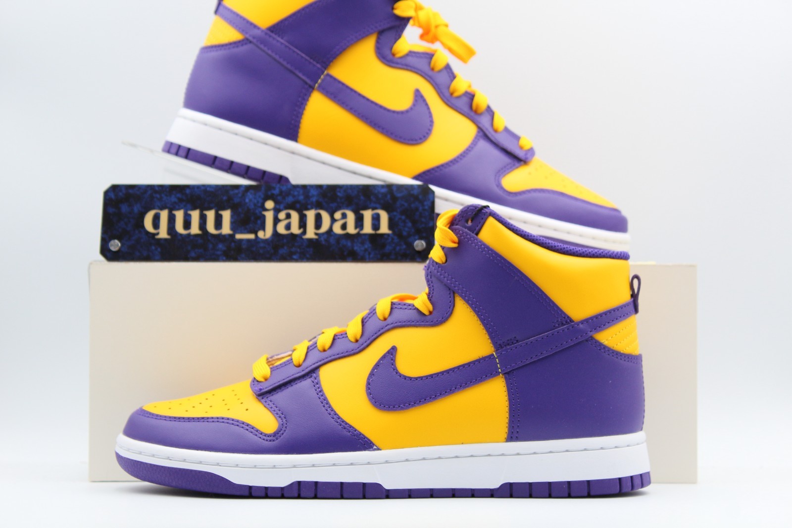 Nike Dunk High Retro Lakers DD1399-500 Yellow Purple Men’s US4-14 NEW