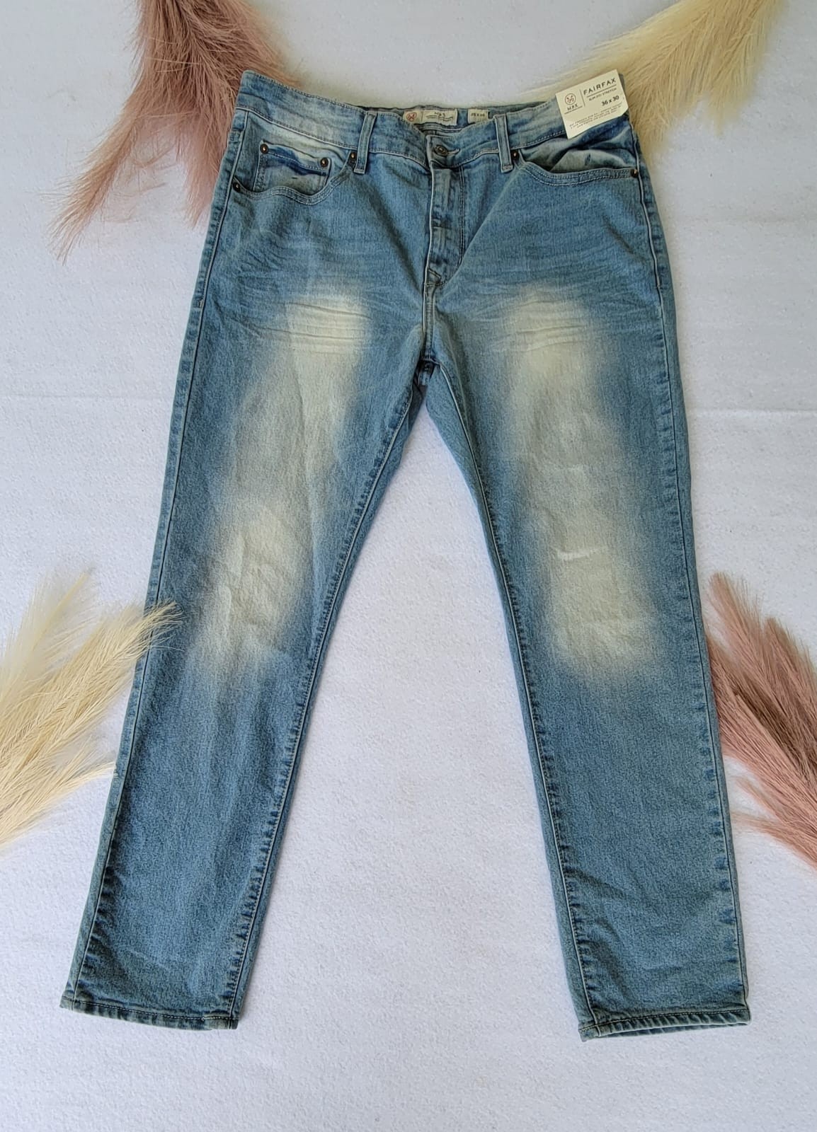 Mbx fairfax slim stretch men’s jeans Style 1 107 800 M656 Color Memory Sz36×30