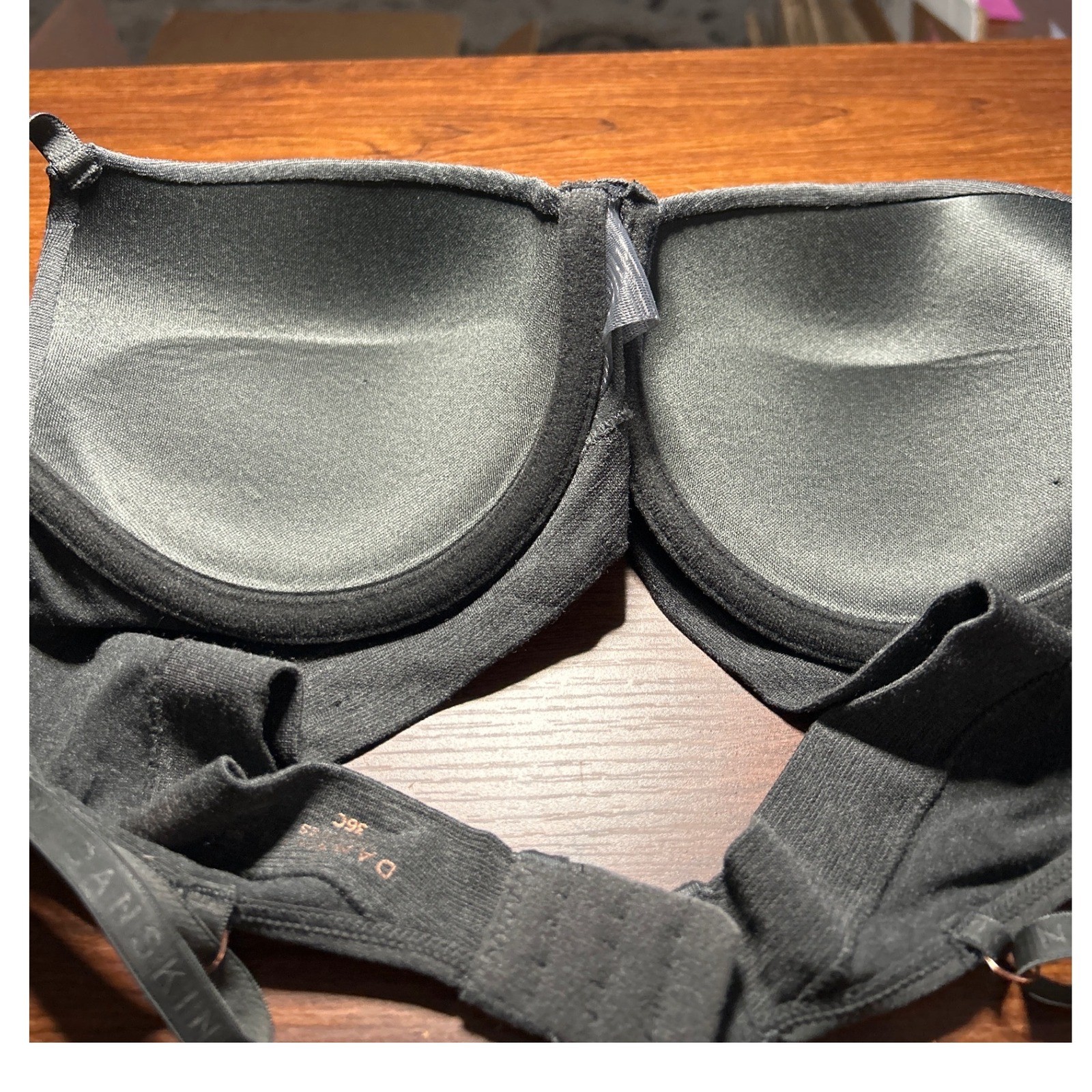 Danskin Bra 36C Gray Underwire T-Shirt Intimates Adjustable Straps Style 5513-22
