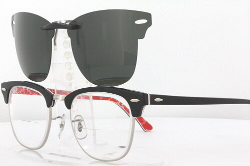 Custom Fit Polarized CLIP-ON Sunglasses For Ray-Ban CLUBMASTER 3016 49×21 RB3016
