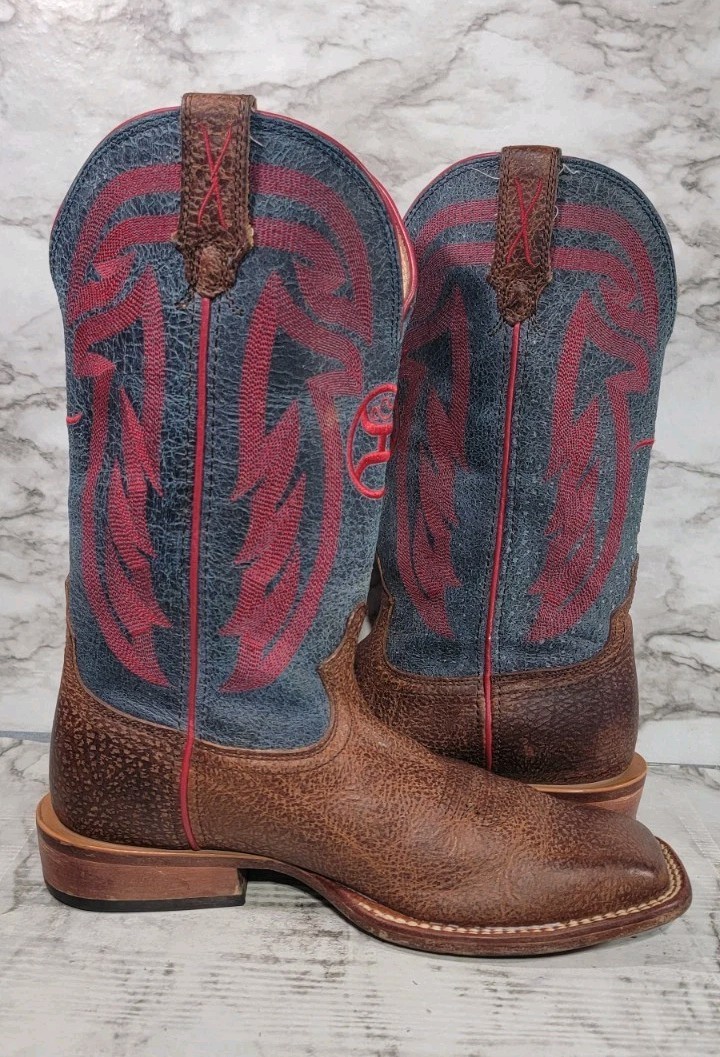 Twisted X Hooey Brown Leather Cowboy Boots MHY0020 Men’s Size 8 D