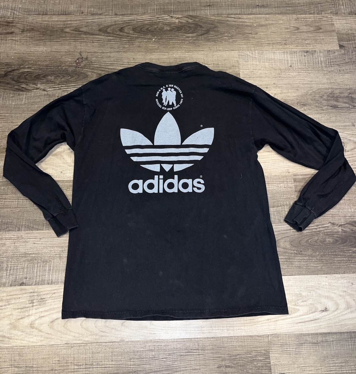 Vintage Men’s Run DMC ‘Crown Royal Long Sleeve Shirt Size XL Adidas’ 2001 Black
