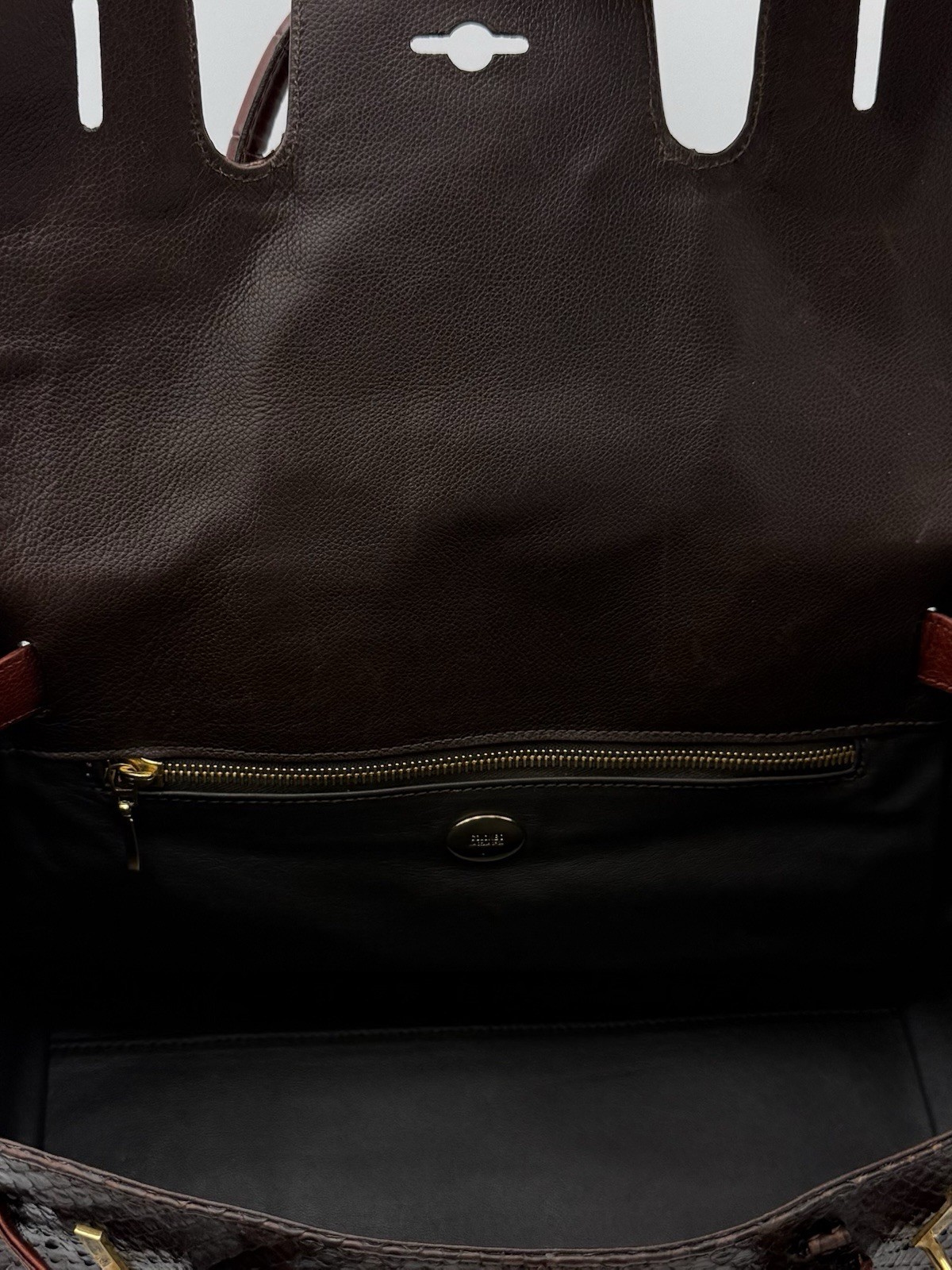 🐊COLOMBO 1937 MILANO Exotic Genuine Snakeskin & Crocodile 30 Bag Made in ITALY