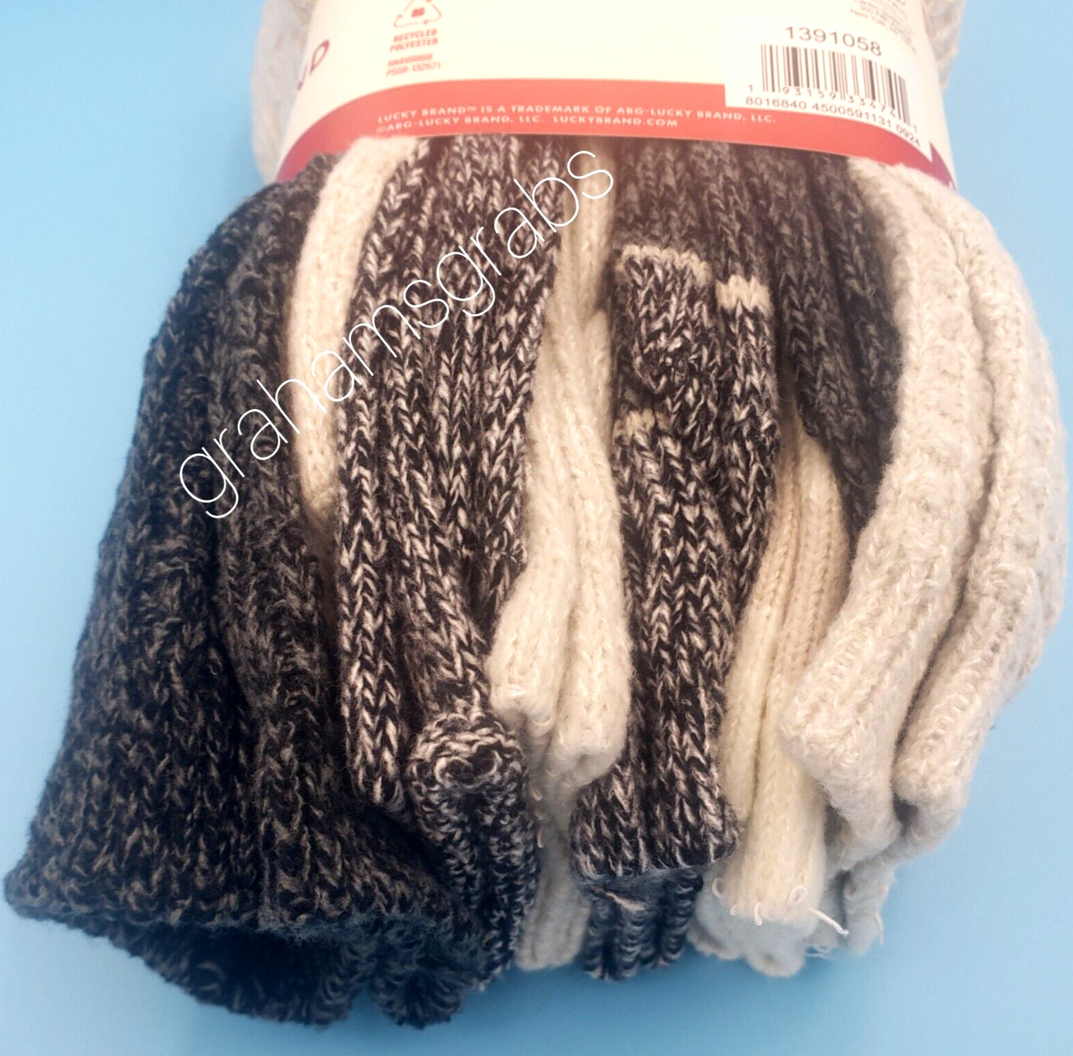 SUPER SOFT WOMENS BOOT CREW SOCKS LUCKY BRAND COZY 6-PACK YOUR CHOICE! SZ 5-10