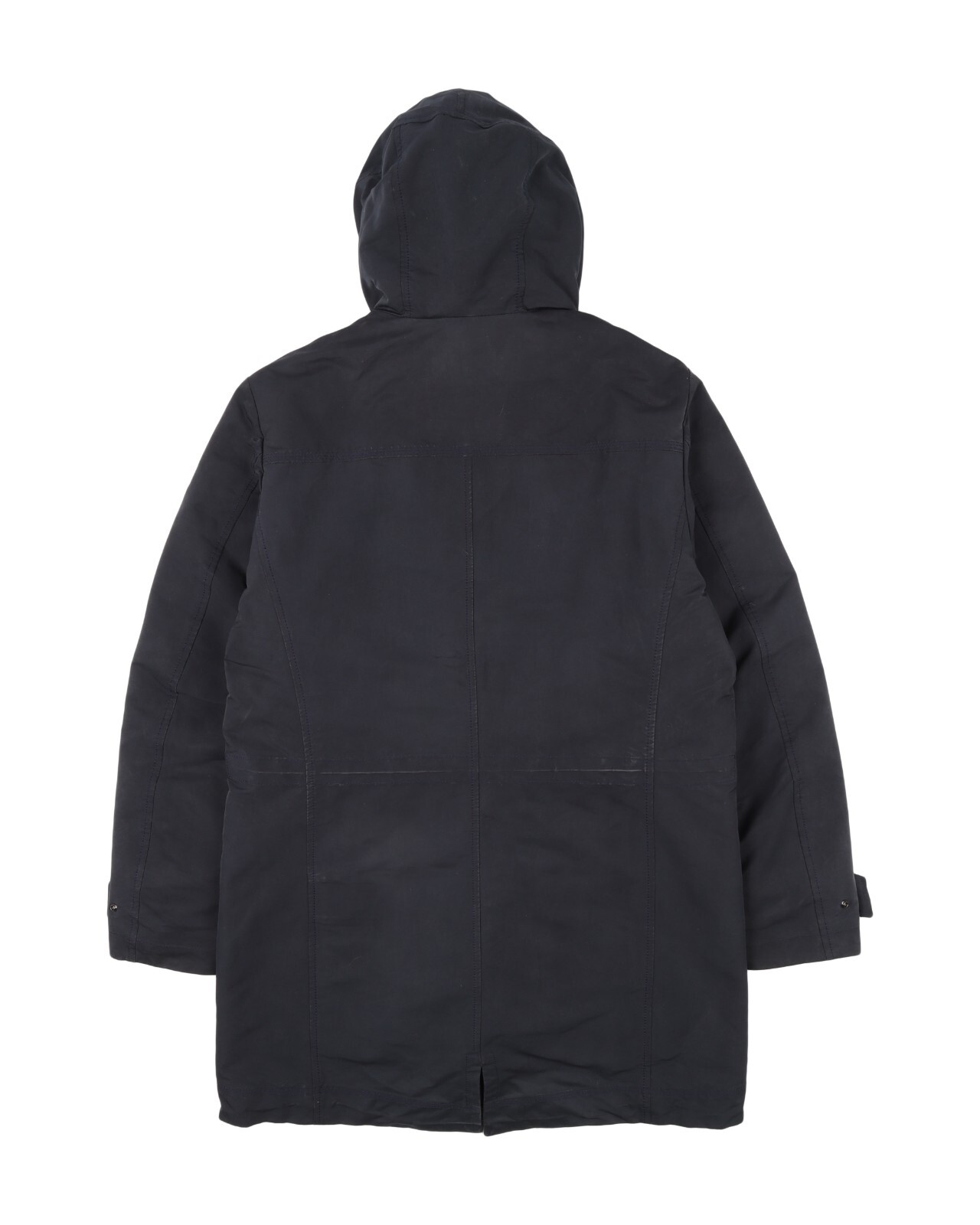 PEUTEREY Blue Double Layer MIcrofibre Parka Rain Coat Long Jacket Mens Size M