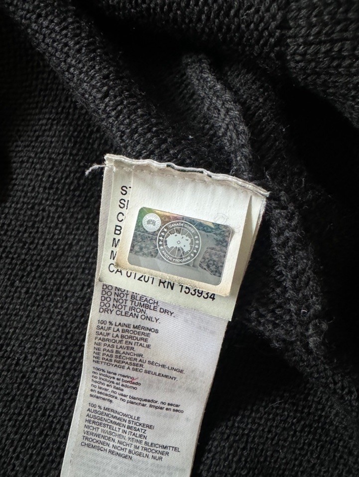 Canada Goose Black Label Cortina Cardigan Merino Wool