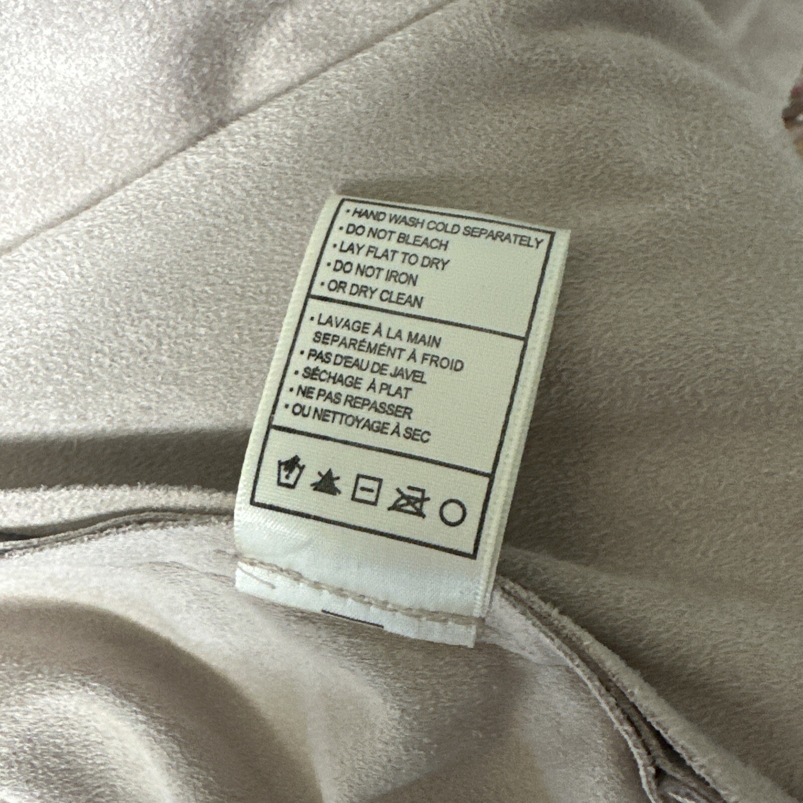 BB Dakota Polyester/Spandex Blend Open Front Jacket Pockets Beige Size Medium