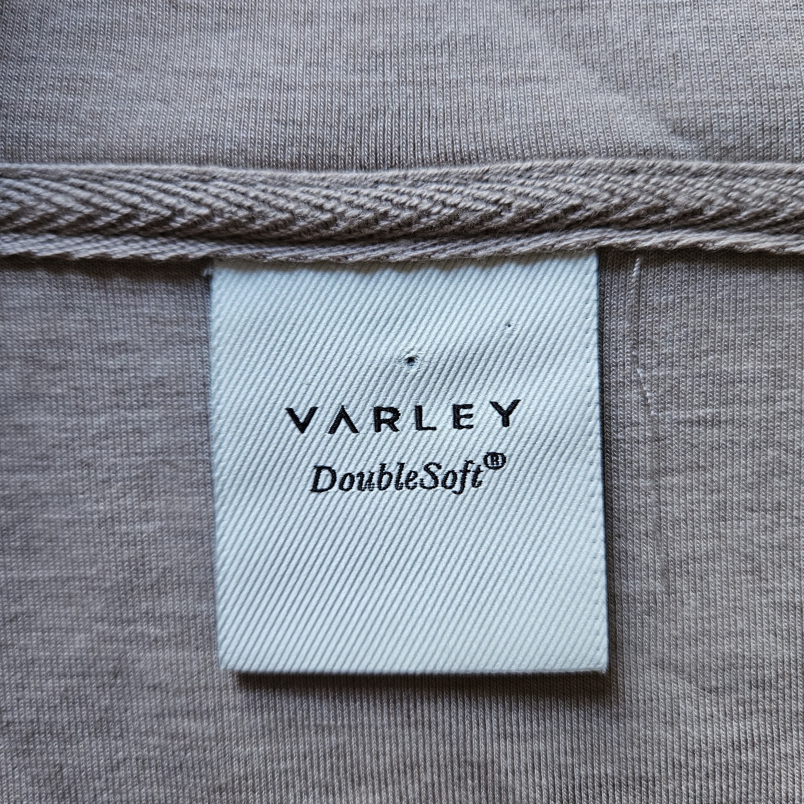 Varley Women’s Medium Taupe Doublesoft Ritchie Short Sleeve Sweatshirt Half Zip