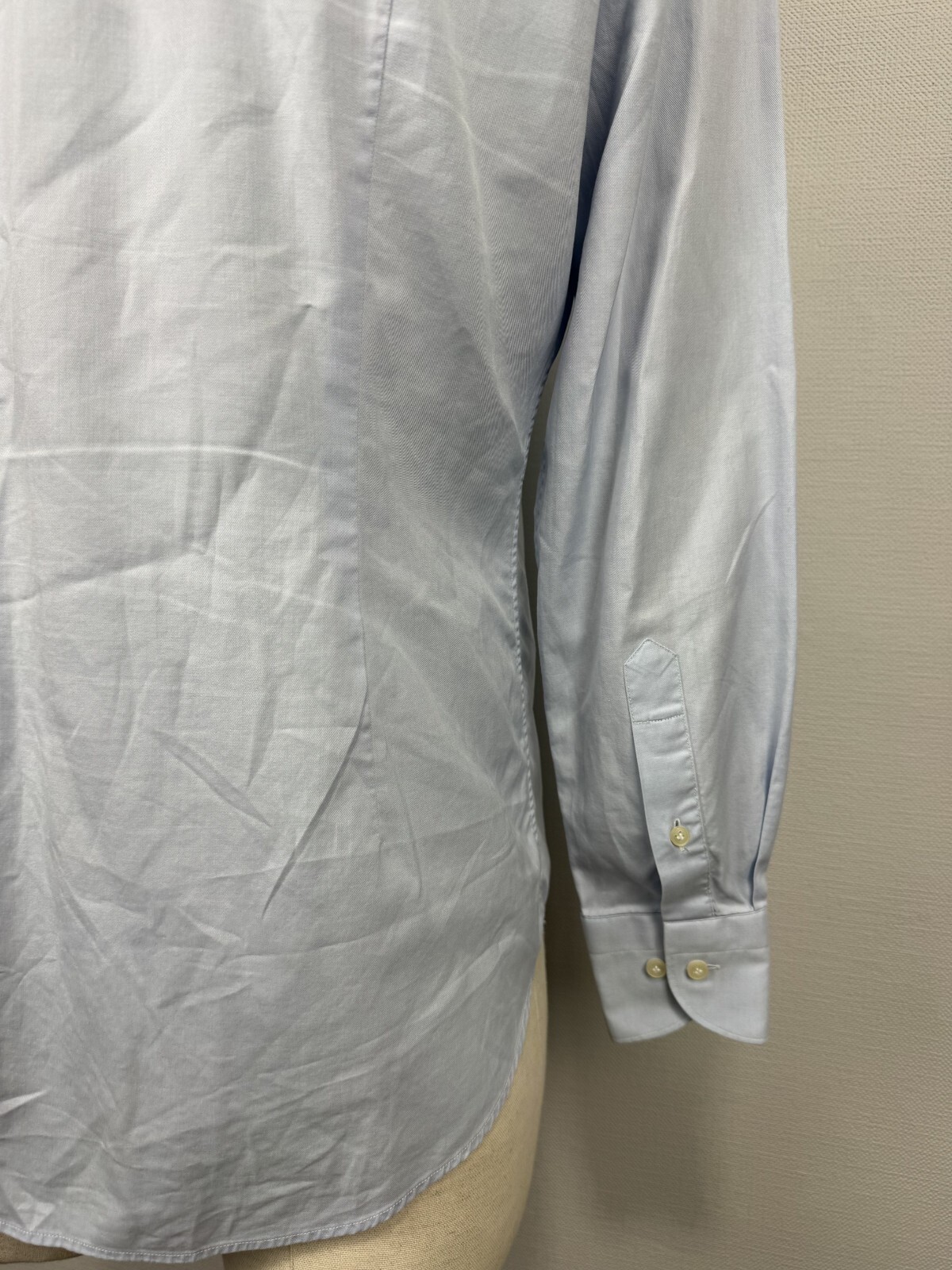 Suitsupply Blue Egyptian Cotton Long Sleeve Extra Slim Fit Dress Shirt Sz 40