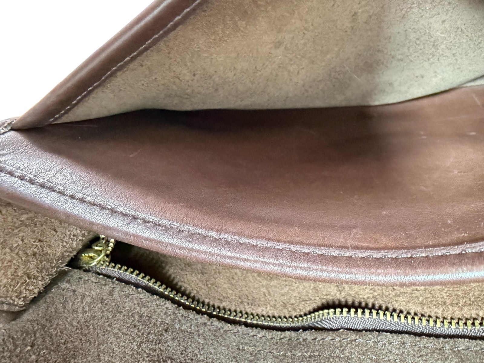 Vintage Coach Stewardess Bag Mocha Brown Leather Style M9C-9525 United States