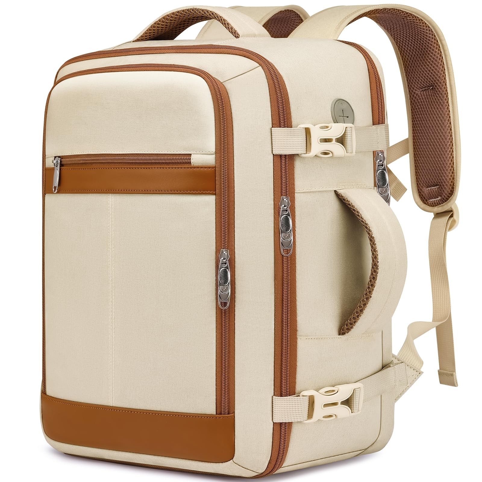 Airline Approved Travel Backpack for Women, 15.6″ Laptop Bag with Shoe Pouch, We