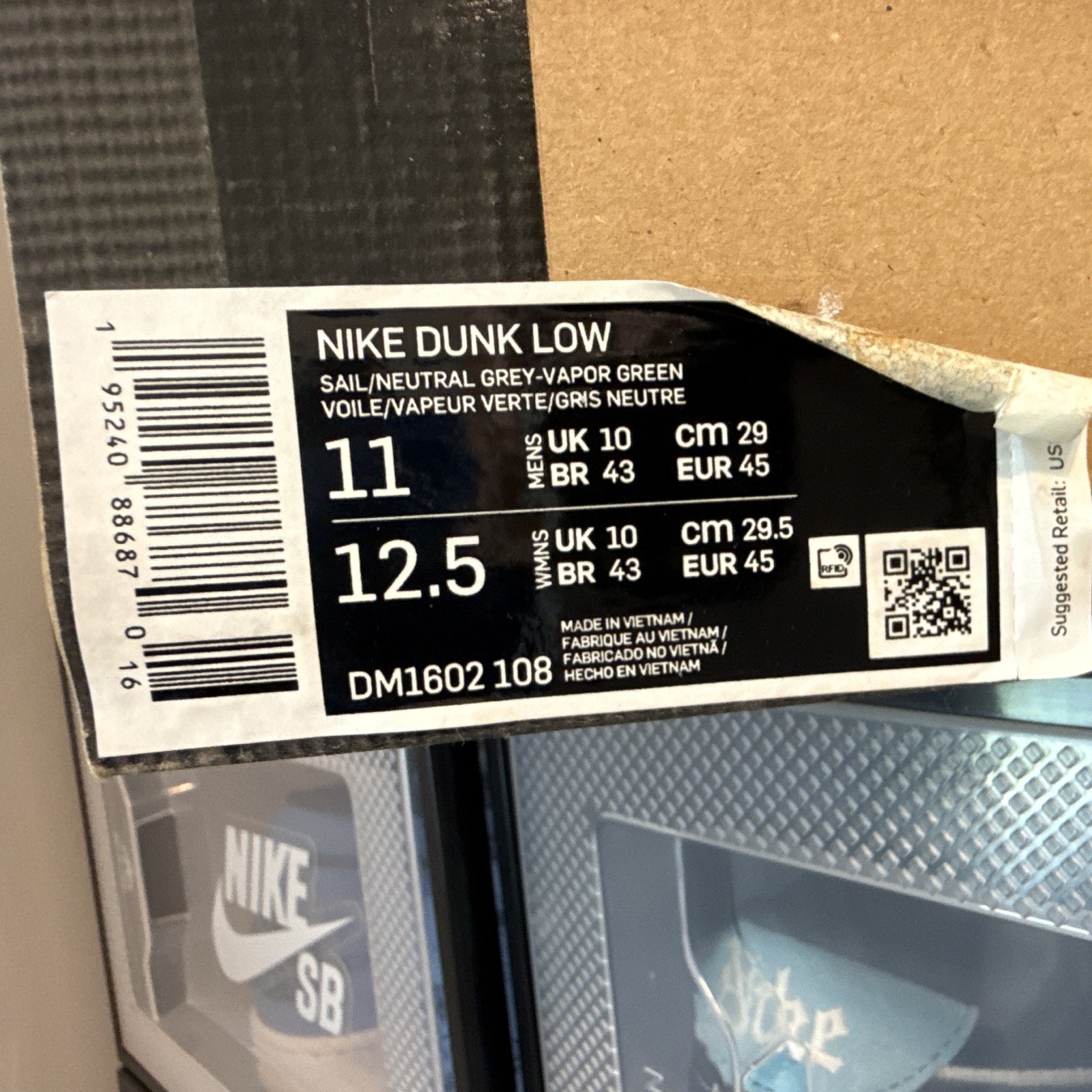 Nike Dunk Low Off-White White/Green Lot 07 of 50