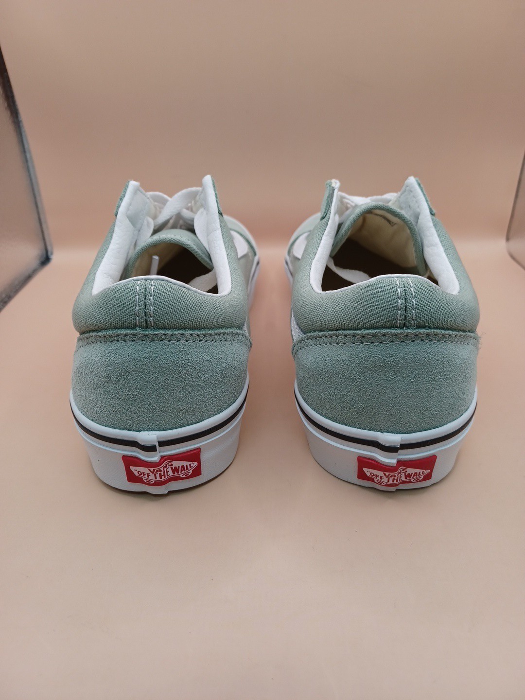 Vans Old Skool Lace Up Shoes-Olive Size Men 8 Women 9.5 US