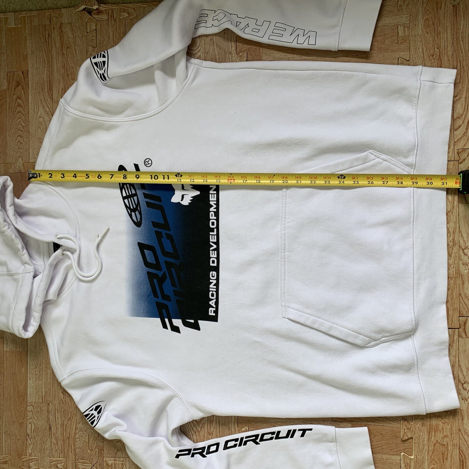 Fox Racing Development Foyl Pro Circuit Hoodie White XXL Sweatshirt Style 30572