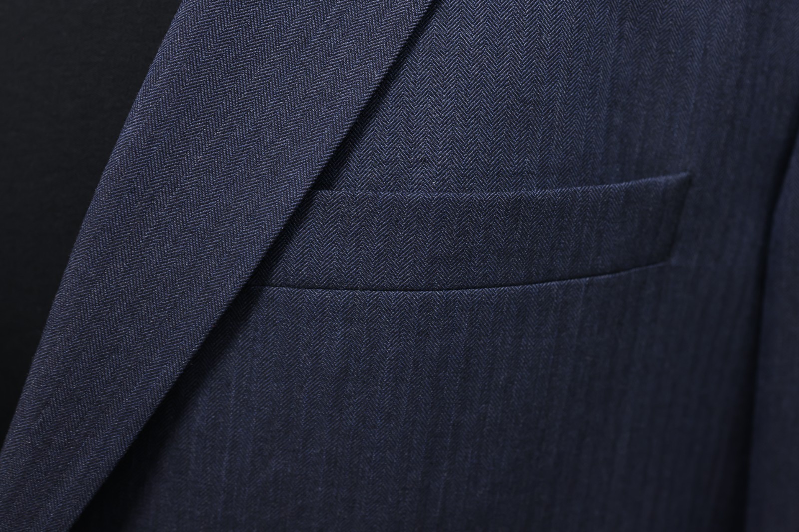 TOM JAMES CORPORATE IMAGE mens blue HERRINGBONE sport coat jacket blazer 44 L