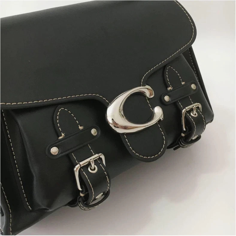 COACH CT721 Black Cargo Soft Tabby Shoulder Bag Crossbody bag Outlet NEW!!