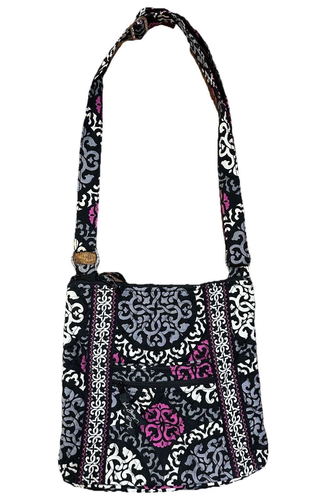 Vera Bradley Canterberry Magenta Crossbody Hipster Purse Quilted Shoulder Bag