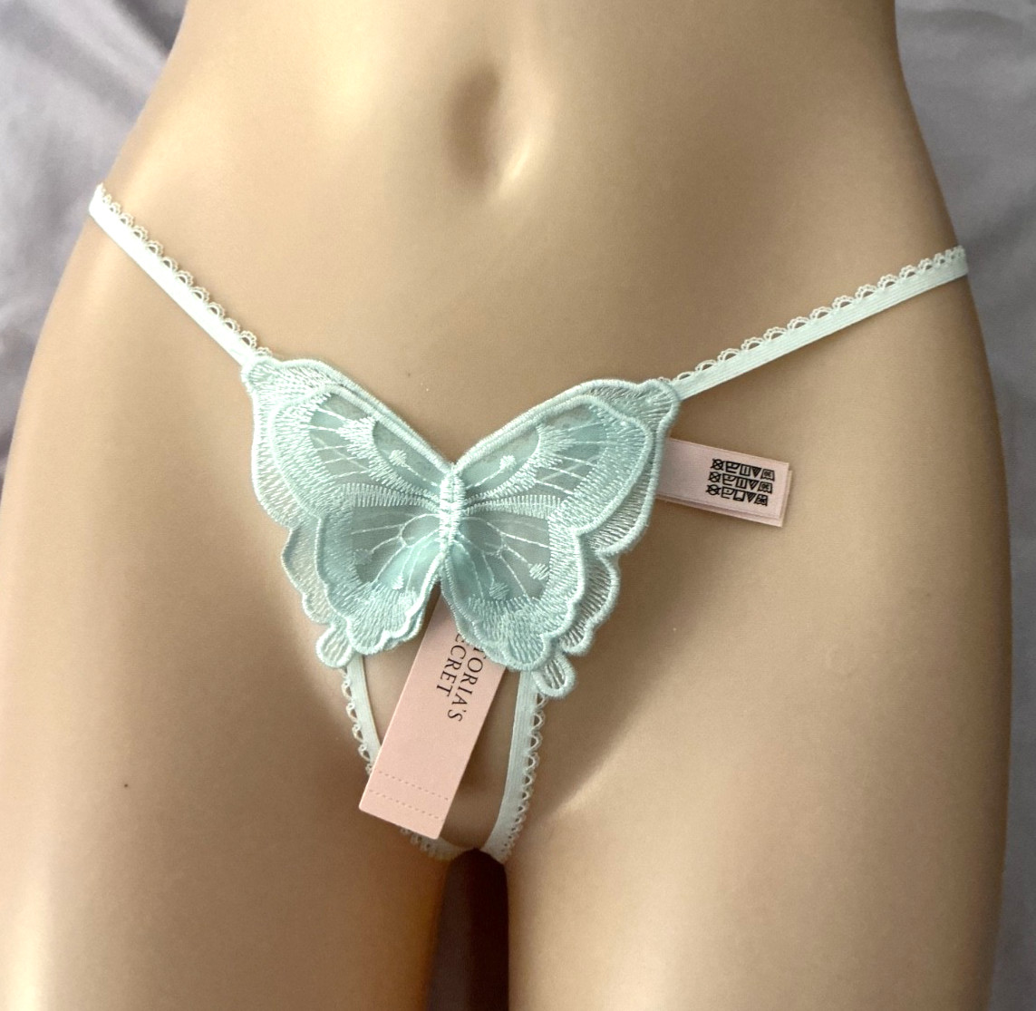 Victoria’s Secret Dream Angels butterflies Motif V-String Thong panty L (EF359)