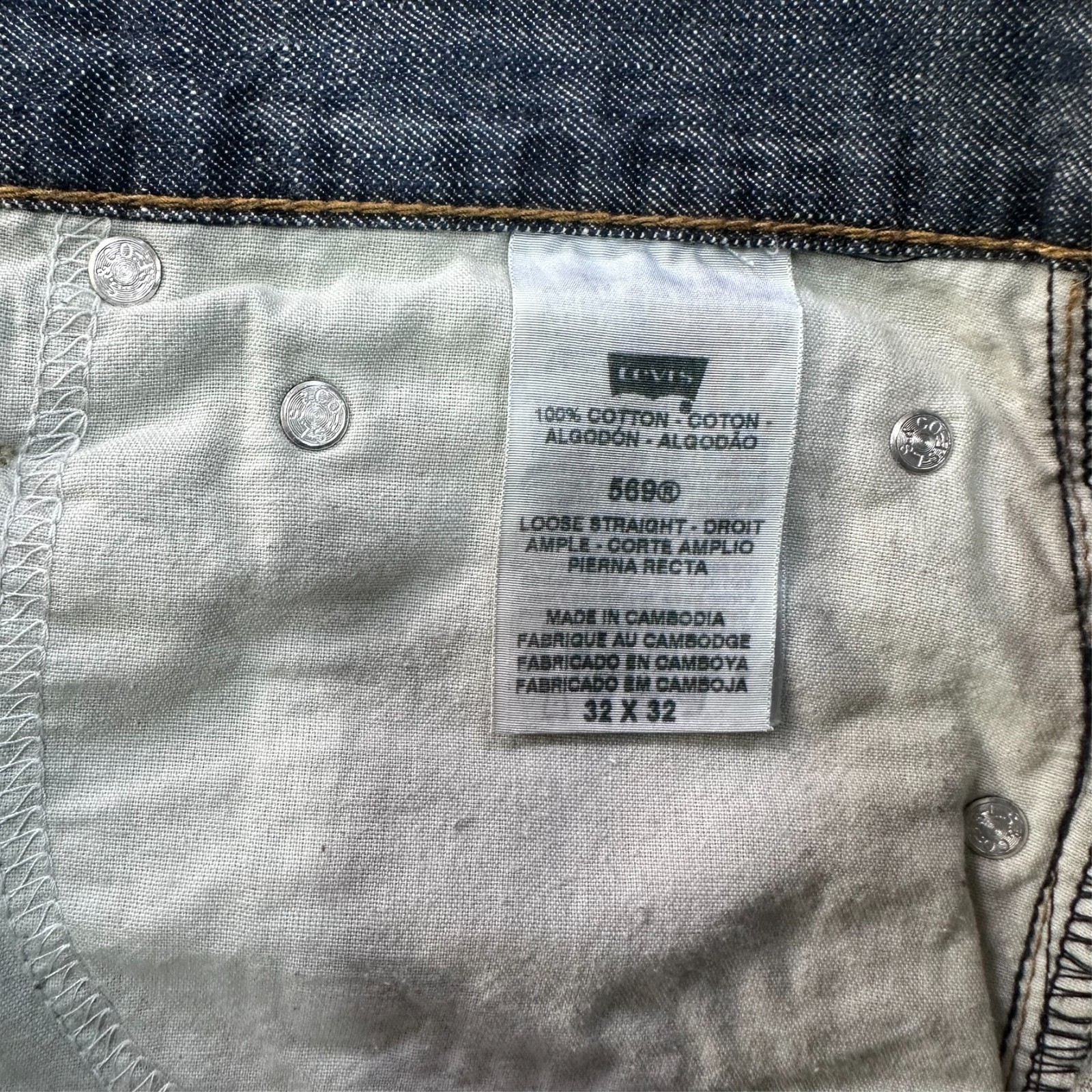 Levi’s 569 Loose Straight Jean’s Men’s 32×32 Pants Blue Denim Baggy
