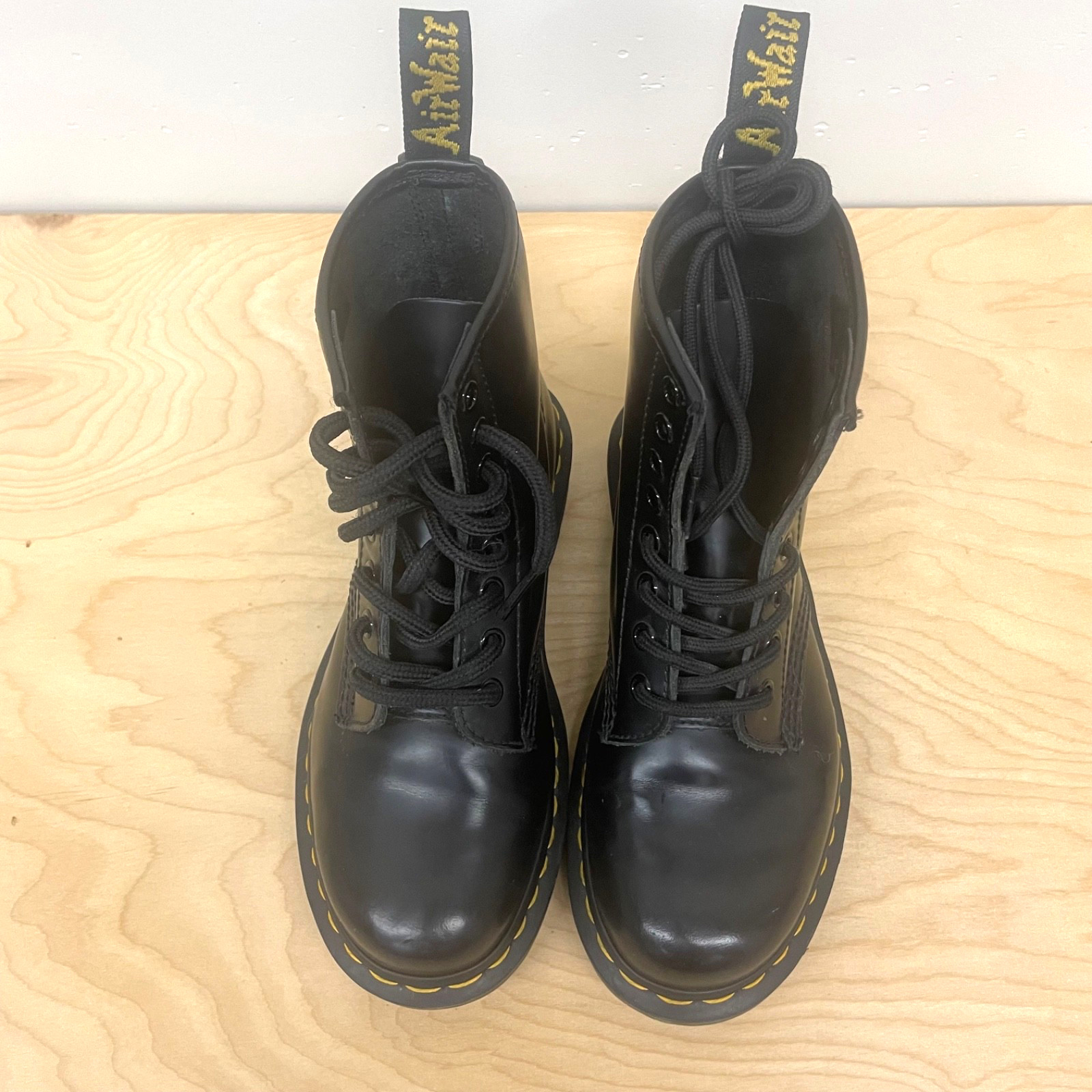 Dr. Martens 1460 Black Leather 8-Eye Boots Mens 4 Womens 5 UK 3 Classic AirWair